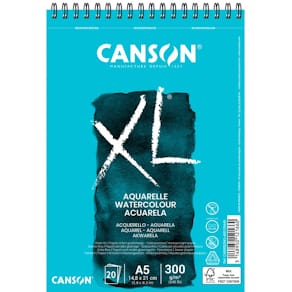 Aquarellblock Canson XL, A5, 20 Blatt, 300 g/m²