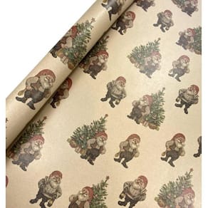 Gavepapir 10x0,7m fjøsnisse