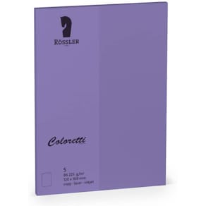 Briefkarte Coloretti, B6 HD, 5 St., lila
