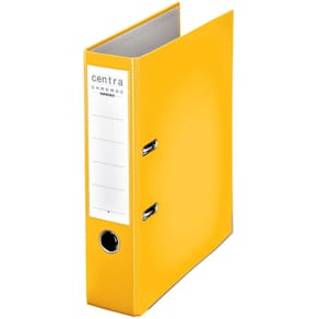Ordner Centra Chromos, Plastik, A4, 8 cm, gelb