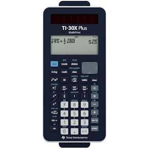 Schulrechner Texas Instruments, 4-zeilig, schwarz