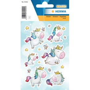 Sticker HERMA MAGIC Einhorn Sternenstaub, 6 Stück