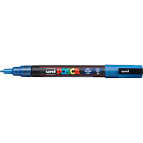 Pigmentmarker Uni-Ball POSCA PC-3M, Glitter dunkelblau