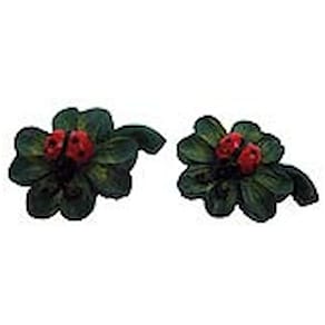 Glücksklee Noname mit Käfer, mit Klebepunkt