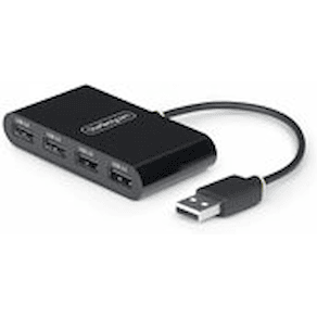 StarTech.com 4-Port USB 2.0 Hub, USB Bus Powered, Small Travel