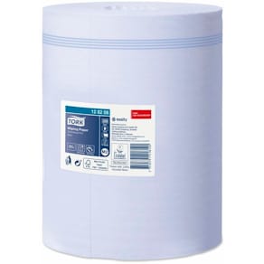 Aftørringsrulle Tork M2 1-lag blå, 200mm x 320m, 6 rl, FSC