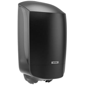 Aftørringspapirdispenser Katrin S, sort, 186×174×344 mm