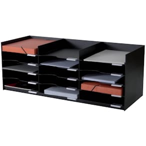 Sortierablage Paperflow 535.01, schwarz, 15 Fächer, A4
