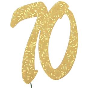Jubiläumszahl Noname, 70, gold