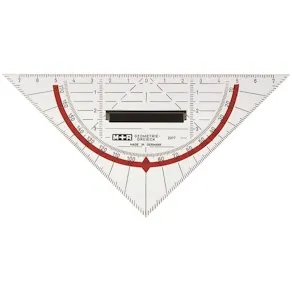 Geometrivinkel M+R 16 cm med handtag