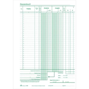 Kassenbuch RNK, A4, SD, 2 x 40 Blatt