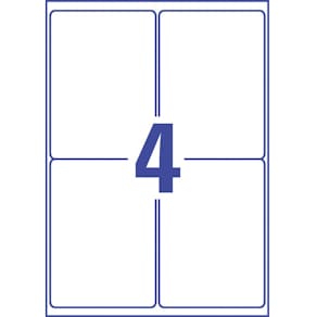 Folienetiketten Avery Zweckform, 99,1 x 139 mm, weiß