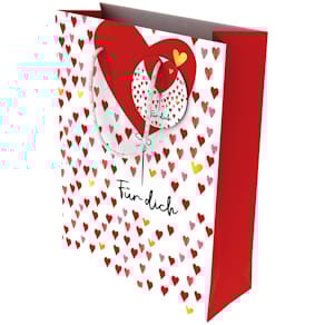 Geschenktragetasche EigenArt Für dich, bunt, 180 x 230 x 80 mm