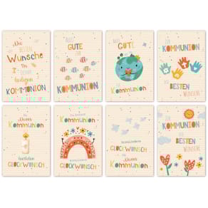 Kommunionskarte SKORPION, sortiert