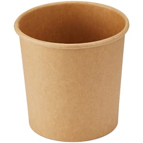 Suppebæger kraftpap 500 ml/16 oz, Ø96 mm, brun, 250 stk