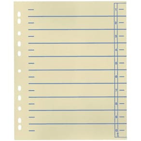 Trennblatt A4, 100 St., blau