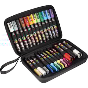 Paintmarker Posca Luxe Koffer, 24 stuks, assorti