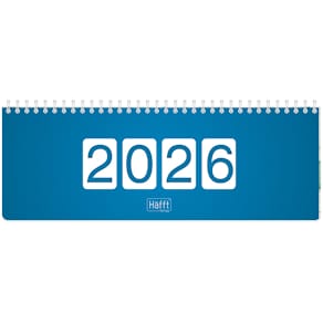 Tischkalender HÄFFT Büro&Freizeit 2026, königsblau