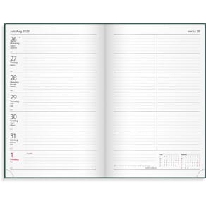 Burde Kontorskalender 2027 grön