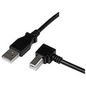 StarTech.com 3m USB 2.0 A to Right Angle B Cable Cord - 3 m USB