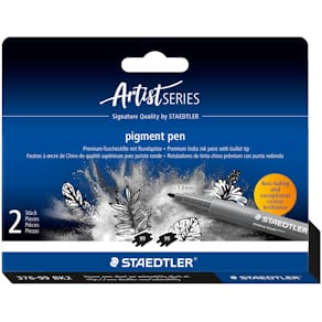 pigment penna intensiv svart 2st