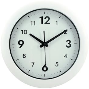 Väggur Easytime Ø30cm vit