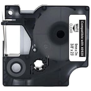 Tape 9mm vit på klar