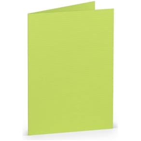 Briefkarte Rössler Paperado, maigrün gerippt, A7 hoch, 220 g/m²