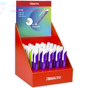 Radierstift-Display Aristo 3Fit, transluzent, sortiert (30 St.)