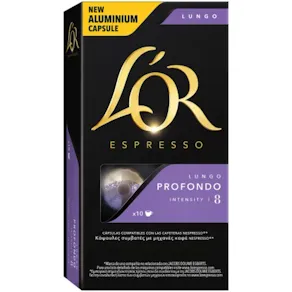 Kaffekapslar LOR LUNGO 8 PROFONDO 10/fp