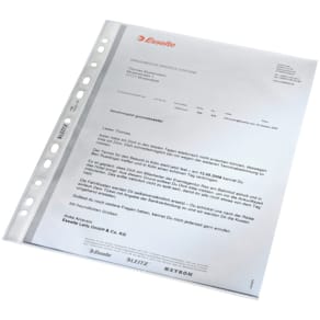 Prospekthülle Leitz Standard, A4, genarbt, oben offen, PP, farbl