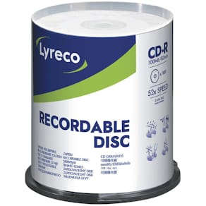 CD-R LYRECO 700MB 100/fp
