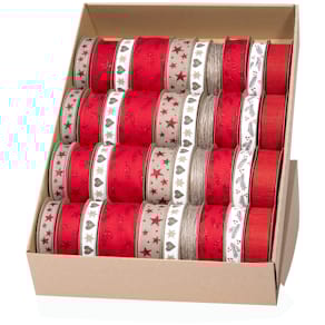 Geschenkband Weihnachtspräsenter GOLDINA, 40-teilig, sortiert