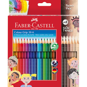 Farbstiftetui Faber-Castell Colour Grip, 18+6, sortiert