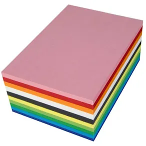 Kartong A4 Mix, 180g, 25 ark x 10 färger