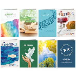 Firmungskarte, sortiert