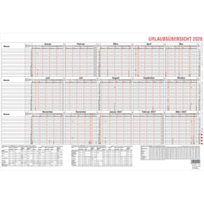 Urlaubsplaner GÜSS, 46 x 30 cm