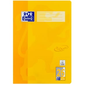 Heft Oxford Touch A4, 16 Blatt, kariert, L26, sonnengelb