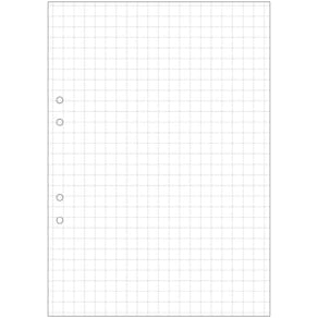 Lösblad A4, hålat, rutat stort, 500/fp