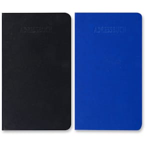 Adressbuch STYLEX Papierbezug, 9,2 x 15,8 cm, 54 Seiten, sortiert