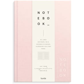 Skriveblok Mayland Deluxe A5, 100 g/m², pink/rød, FSC, 20 stk