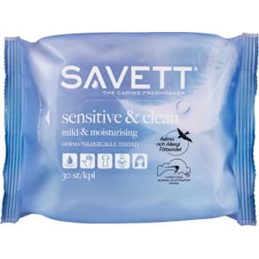 Våtservett SAVETT Sensitive 30/fp