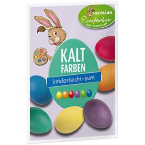 Ostereierfarbe HEITMANN EIERFARBEN, Kaltfarben, 5 Tabletten (gelb