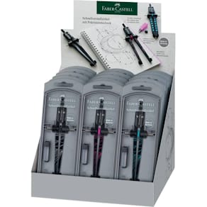 Schnellverstellzirkel Faber-Castell Twister, sortiert