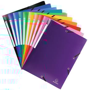Elastomap Exacompta, 10 geassorteerde kleuren, A4