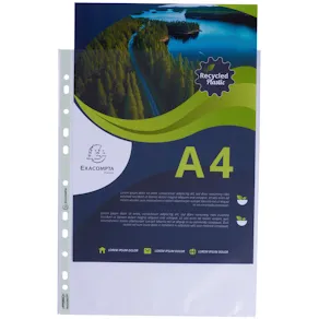 Plastficka EXACOMPTA A4 0,06mm präglad