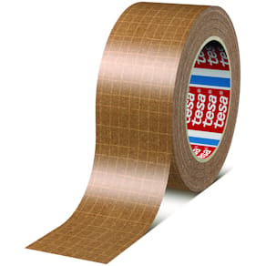 Pakketape tesa 60013 papir, 50 mm x 25 m, low noise brun, 6 rl