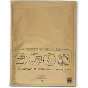 Luchtkussenenveloppen Mail Lite, goud, K/7, 350 x 470 mm, doos