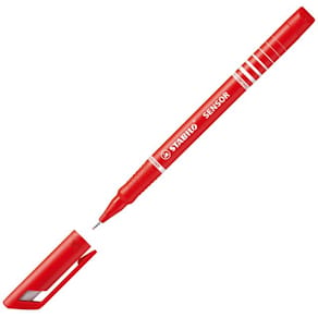 Fiberpenna STABILO Sensor Röd, 0,3mm, 10st
