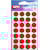 Etiketten Agipa rond, etui, 15 mm, rood, 168 stuks